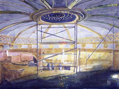 Glynn Boyd Harte's painting of the ROH dome